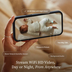 Owlet Dream Sight (Gen 3) Smart 2K HD Digital Video Baby Monitor - White